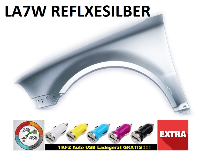 03-05 ohne blinker VW PASSAT B5 FL Kotflügel LA7W REFLEXSILBER RECHTS+LINKS bj