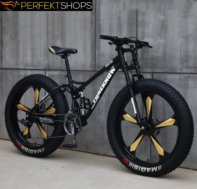 fahrrad mit bunten reifen